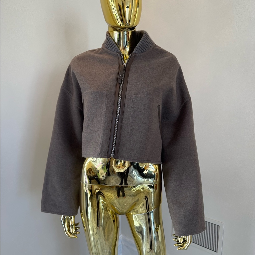 Hermes Cashmere Cropped Jacket